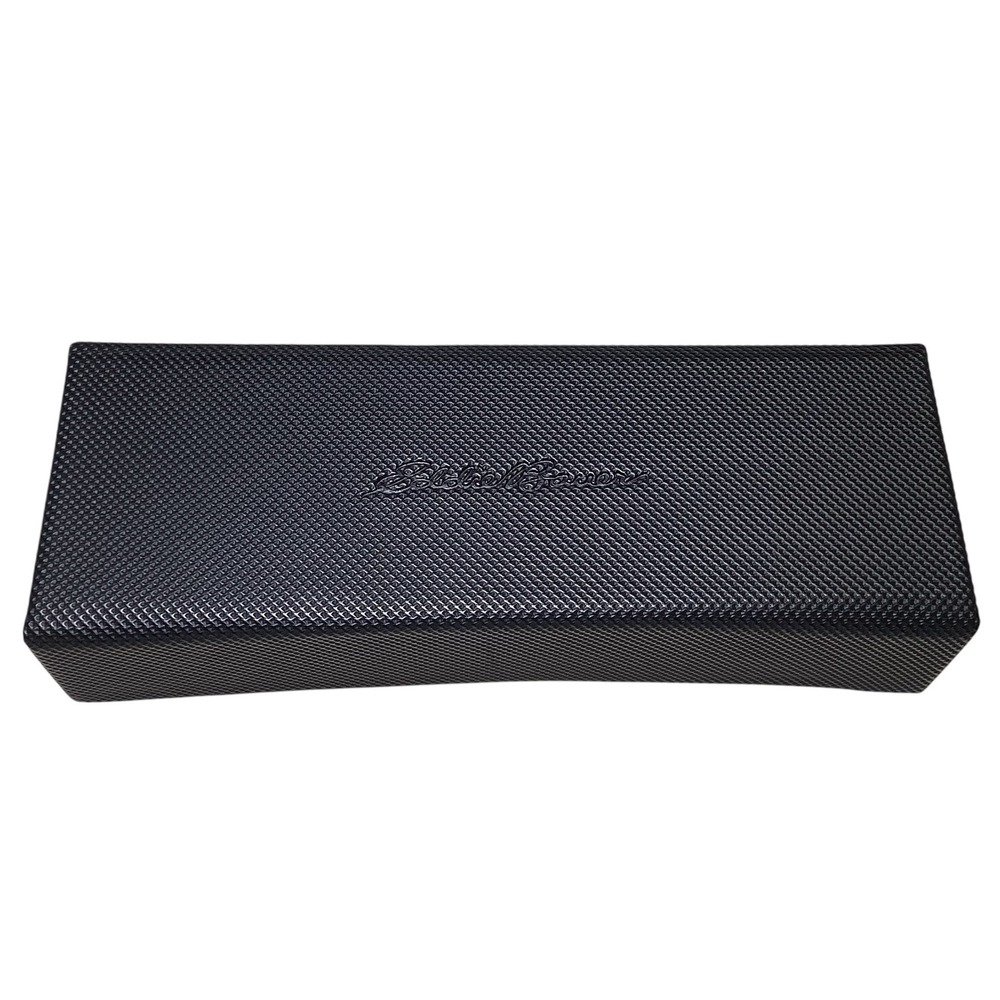 Eddie Bauer Foldable Eyeglass Case Black Textured Collapsible Sunglasses Box